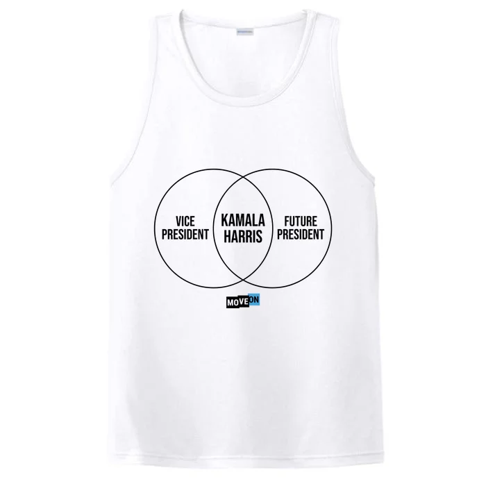 Kamala Harris Venn Diagram Performance Tank