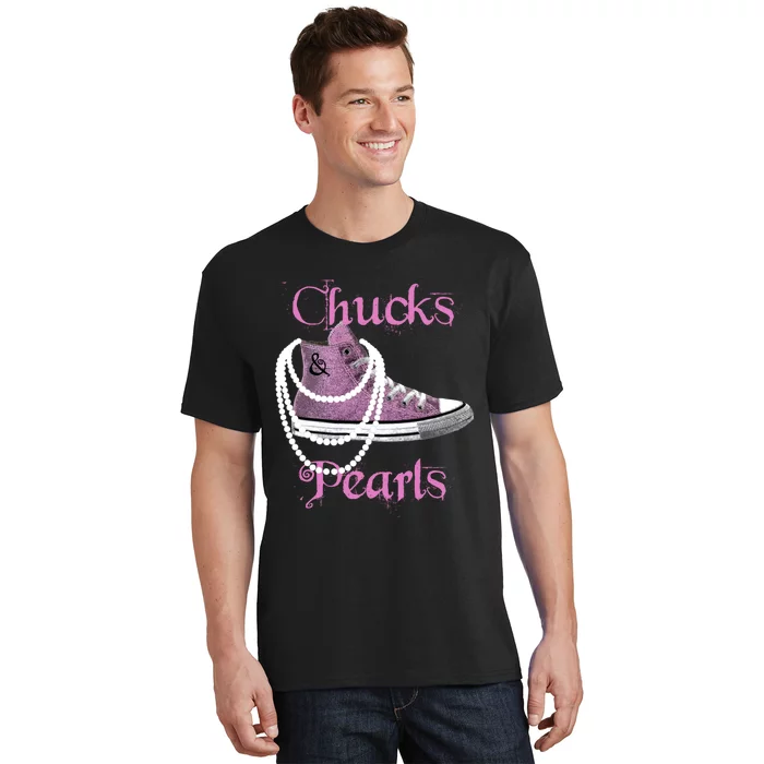 Kamala Harris Vice President Chucks And Pearls T-Shirt