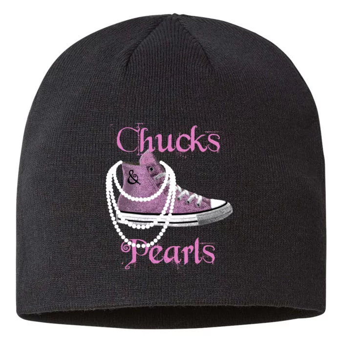 Kamala Harris Vice President Chucks And Pearls 8 1/2in Sustainable Knit Beanie