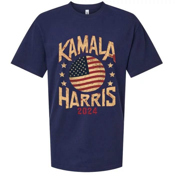 Kamala Harris Vintage Election Campaign Gift Sueded Cloud Jersey T-Shirt