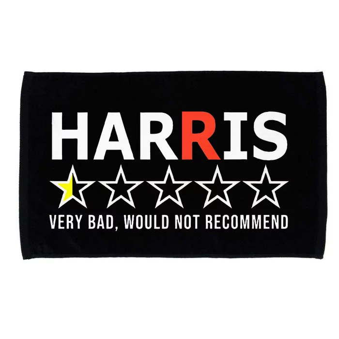 Kamala Harris Very Bad Would Not Recommend Vote Trump Premium Microfiber Hand Towel