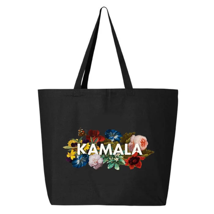 Kamala Harris Vintage Floral Feminine First Female President 25L Jumbo Tote