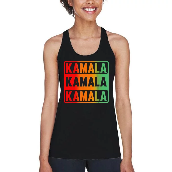 Kamala Harris Vintage Style Fans Of Kamala Harris 2024 Women's Racerback Tank