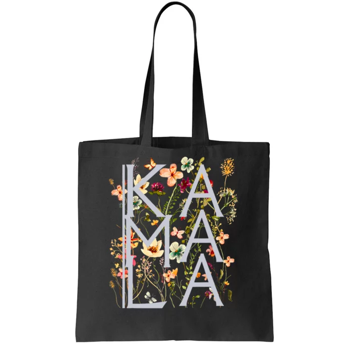 Kamala Harris Vintage Floral Feminine First Female President Tote Bag