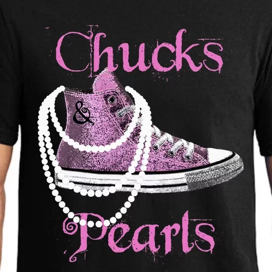 Kamala Harris Vice President Chucks And Pearls Pajama Set