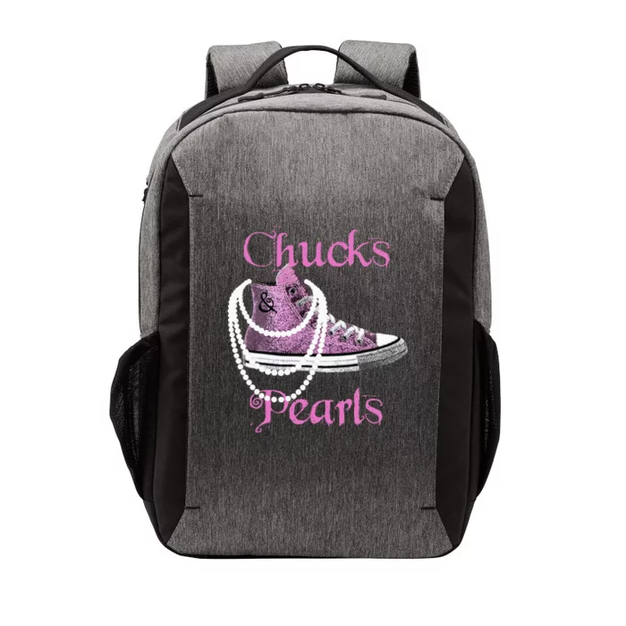 Kamala Harris Vice President Chucks And Pearls Vector Backpack