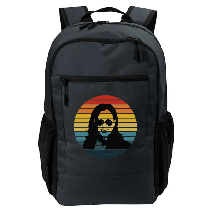 Kamala Harris Vintage Retro Sunset Sunglasses Nasty Daily Commute Backpack