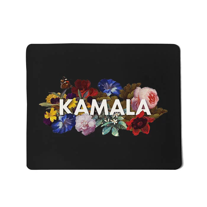 Kamala Harris Vintage Floral Feminist First Female President Gift Mousepad