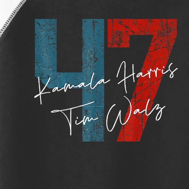 Kamala Harris Walz 2024 Harris Waltz President Democratic 47 Toddler Fine Jersey T-Shirt