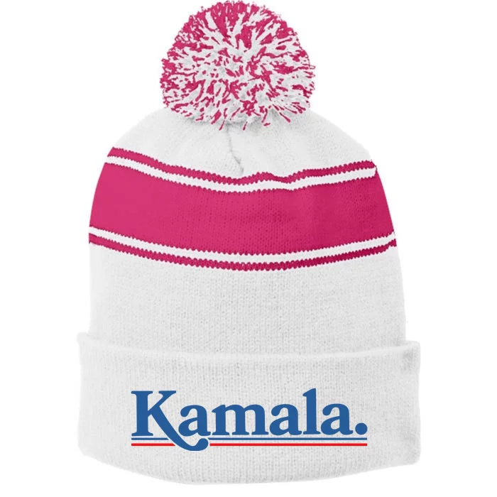 .Kamala Harris Willy Chavarria Stripe Pom Pom Beanie