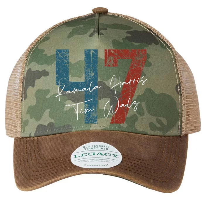 Kamala Harris Walz 2024 Harris Waltz President Democratic 47 Legacy Tie Dye Trucker Hat