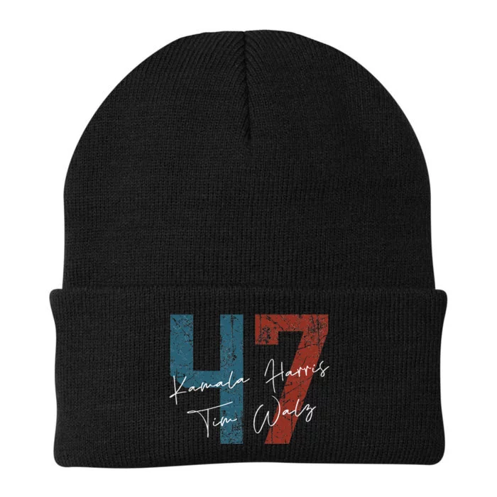 Kamala Harris Walz 2024 Harris Waltz President Democratic 47 Knit Cap Winter Beanie