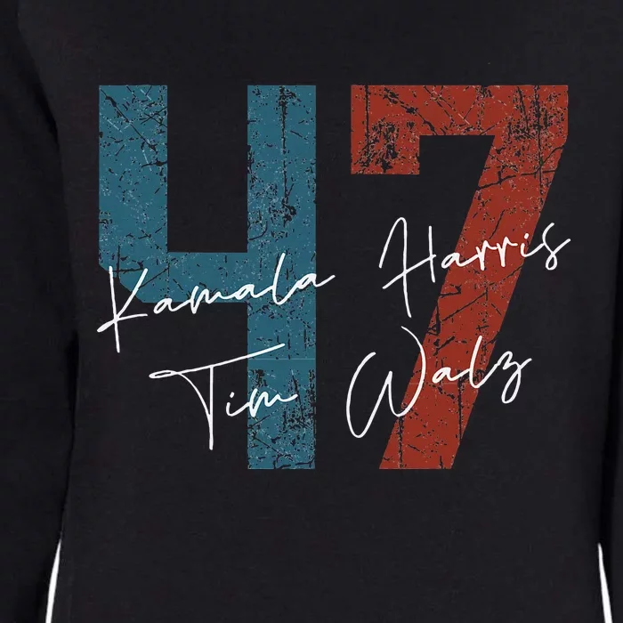 Kamala Harris Walz 2024 Harris Waltz President Democratic 47 Womens California Wash Sweatshirt