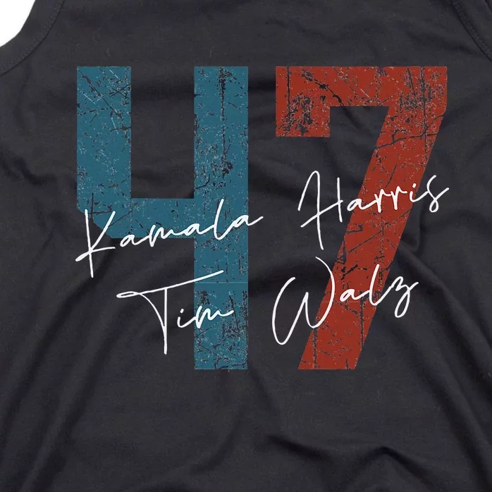 Kamala Harris Walz 2024 Harris Waltz President Democratic 47 Tank Top