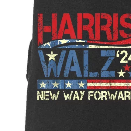 Kamala Harris Walz A New Way Forward Doggie 3-End Fleece Hoodie