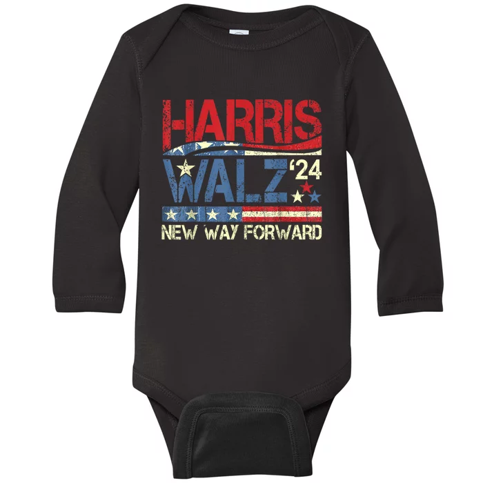 Kamala Harris Walz A New Way Forward Baby Long Sleeve Bodysuit