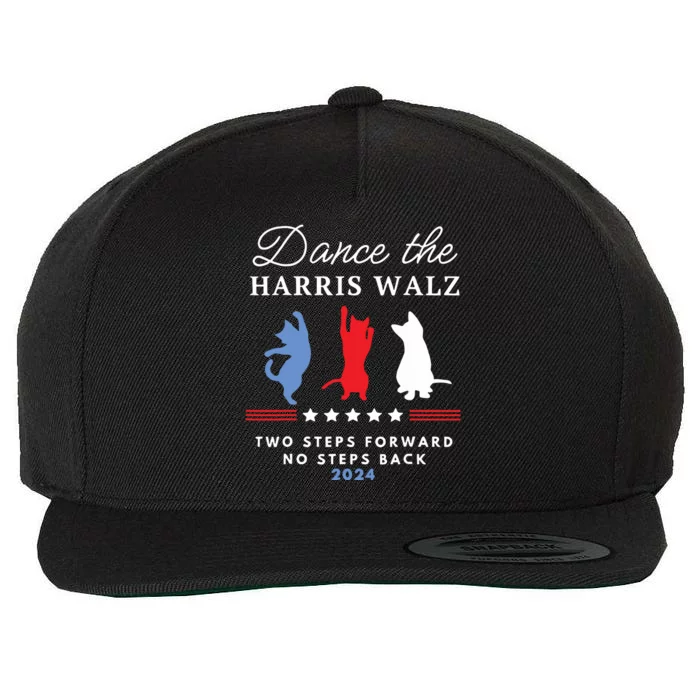 Kamala Harris Walz 2024 Waltz Dance 2 Steps Forward Not Back Wool Snapback Cap