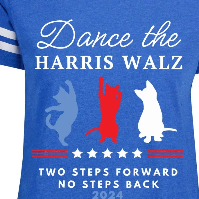 Kamala Harris Walz 2024 Waltz Dance 2 Steps Forward Not Back Enza Ladies Jersey Football T-Shirt