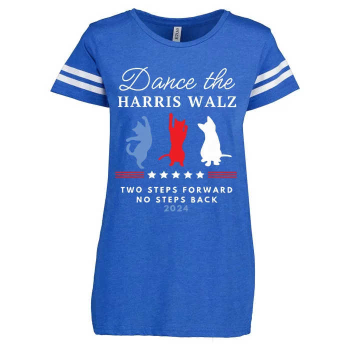 Kamala Harris Walz 2024 Waltz Dance 2 Steps Forward Not Back Enza Ladies Jersey Football T-Shirt