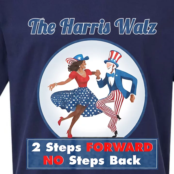 Kamala Harris Walz 2024 Waltz Dance 2 Steps Forward Not Back Sueded Cloud Jersey T-Shirt