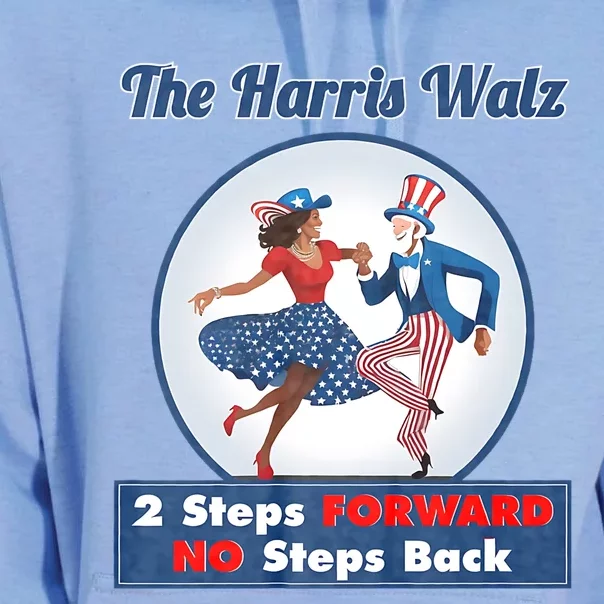 Kamala Harris Walz 2024 Waltz Dance 2 Steps Forward Not Back Unisex Surf Hoodie