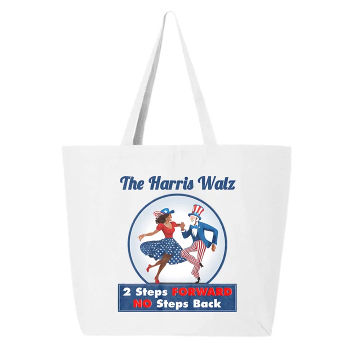 Kamala Harris Walz 2024 Waltz Dance 2 Steps Forward Not Back 25L Jumbo Tote