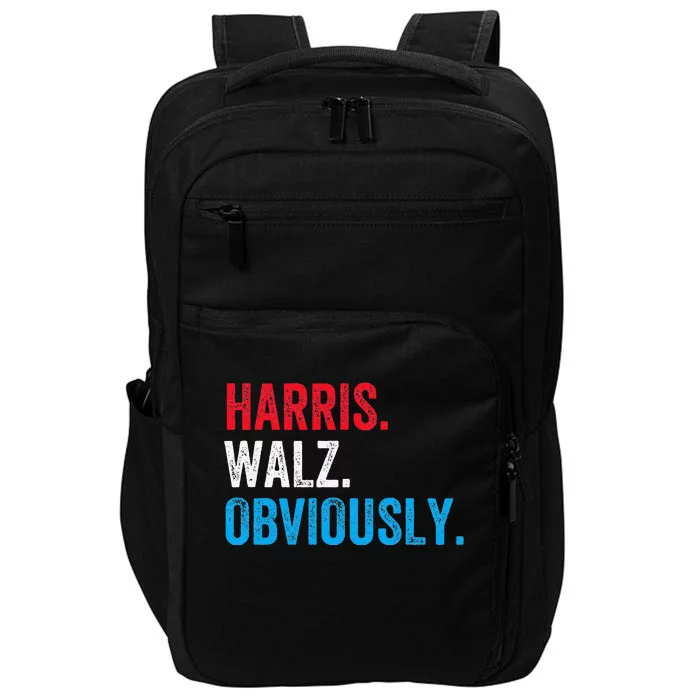 Kamala Harris Walz Obviously 2024 Election Vote Tim Waltz Impact Tech Backpack