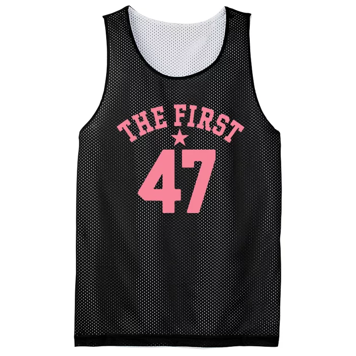 Kamala Harris Wins 47 Victory First Woman Female Mesh Reversible Basketball Jersey Tank