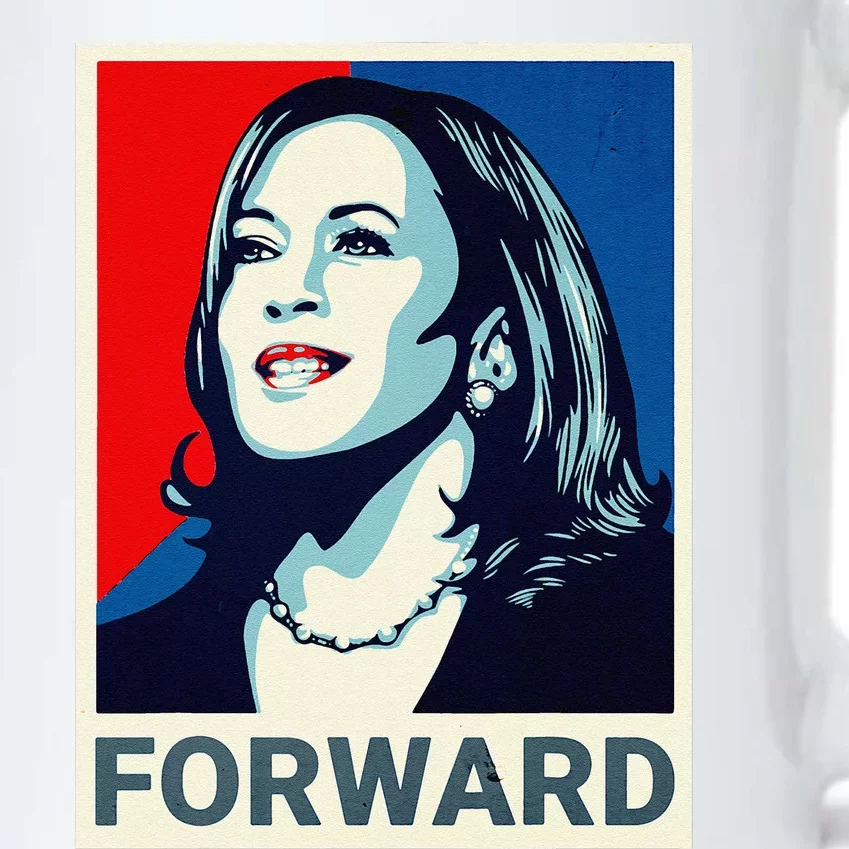 Kamala Harris Walz Waltz 2024 Moving Forward Not Going Back Black Color Changing Mug