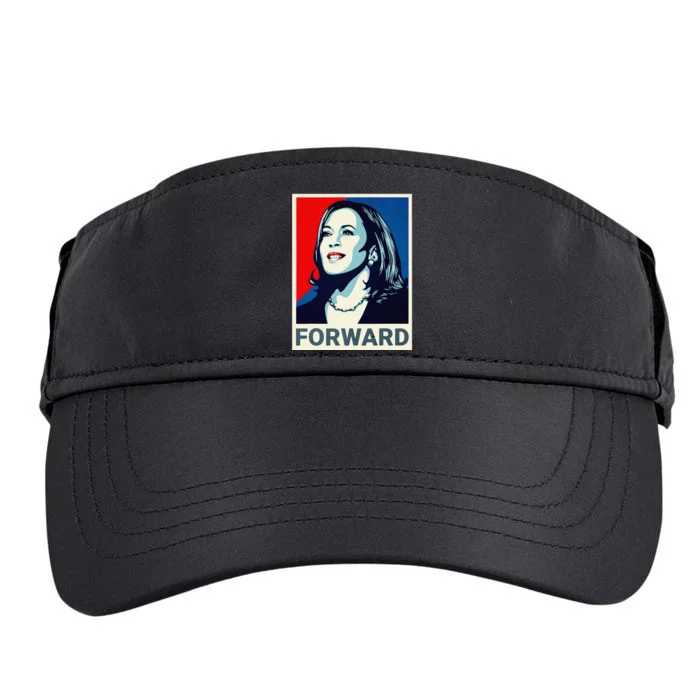 Kamala Harris Walz Waltz 2024 Moving Forward Not Going Back Adult Drive Performance Visor