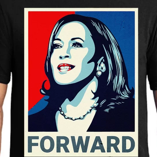 Kamala Harris Walz Waltz 2024 Moving Forward Not Going Back Pajama Set