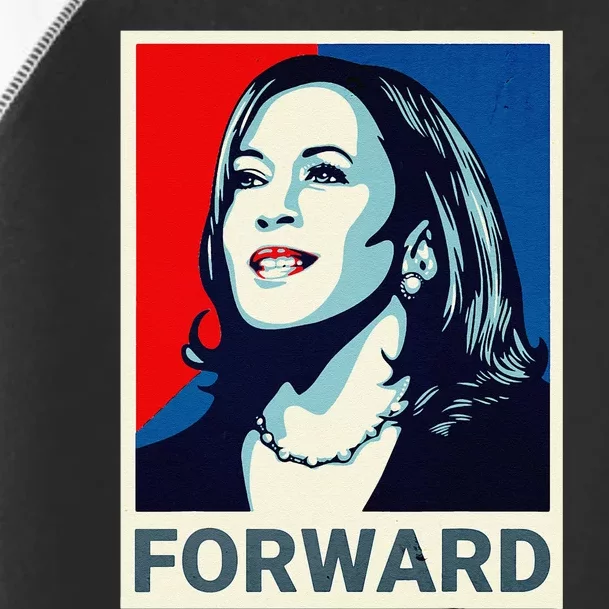 Kamala Harris Walz Waltz 2024 Moving Forward Not Going Back Toddler Fine Jersey T-Shirt