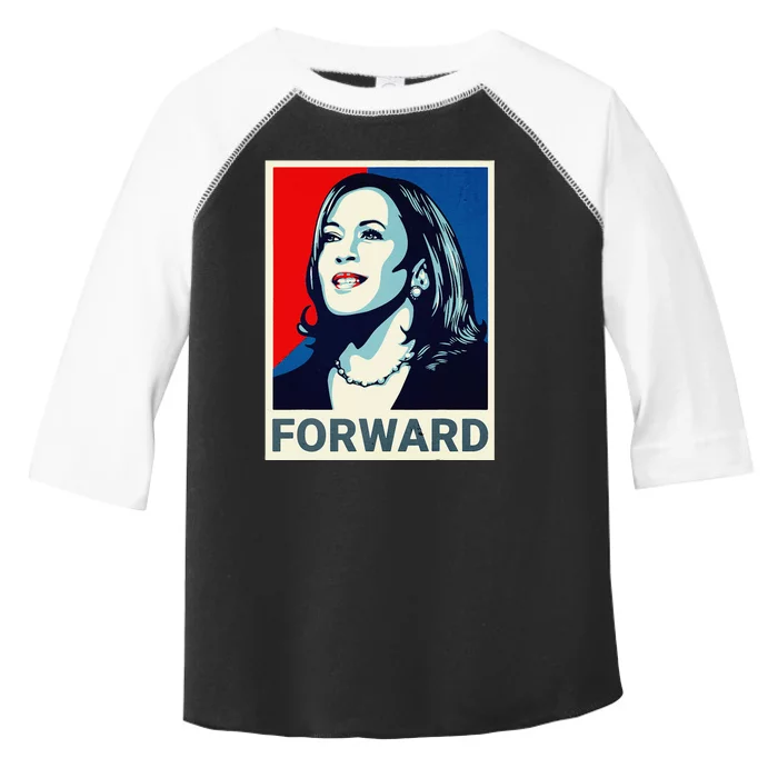 Kamala Harris Walz Waltz 2024 Moving Forward Not Going Back Toddler Fine Jersey T-Shirt