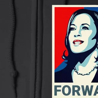 Kamala Harris Walz Waltz 2024 Moving Forward Not Going Back Full Zip Hoodie