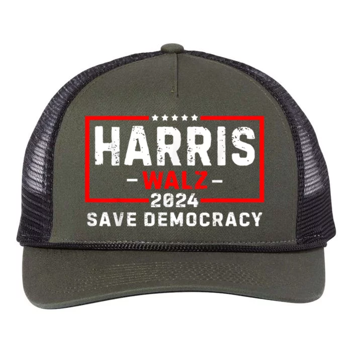 Kamala Harris Walz 2024 Harris Waltz Democratic Vp President Retro Rope Trucker Hat Cap