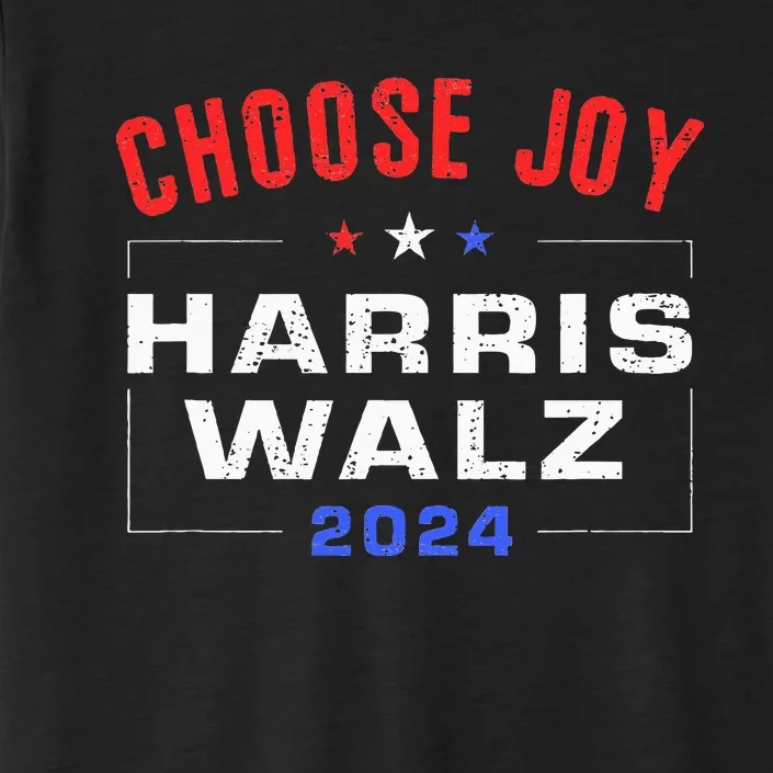 Kamala Harris Walz 2024 Choose Joy Fun Usa Patriotic ChromaSoft Performance T-Shirt