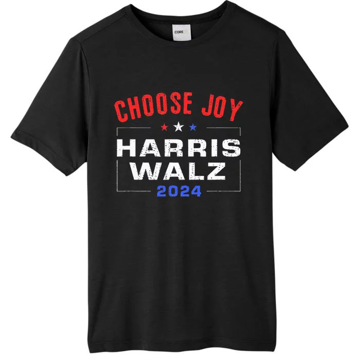 Kamala Harris Walz 2024 Choose Joy Fun Usa Patriotic ChromaSoft Performance T-Shirt