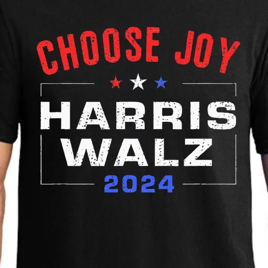 Kamala Harris Walz 2024 Choose Joy Fun Usa Patriotic Pajama Set