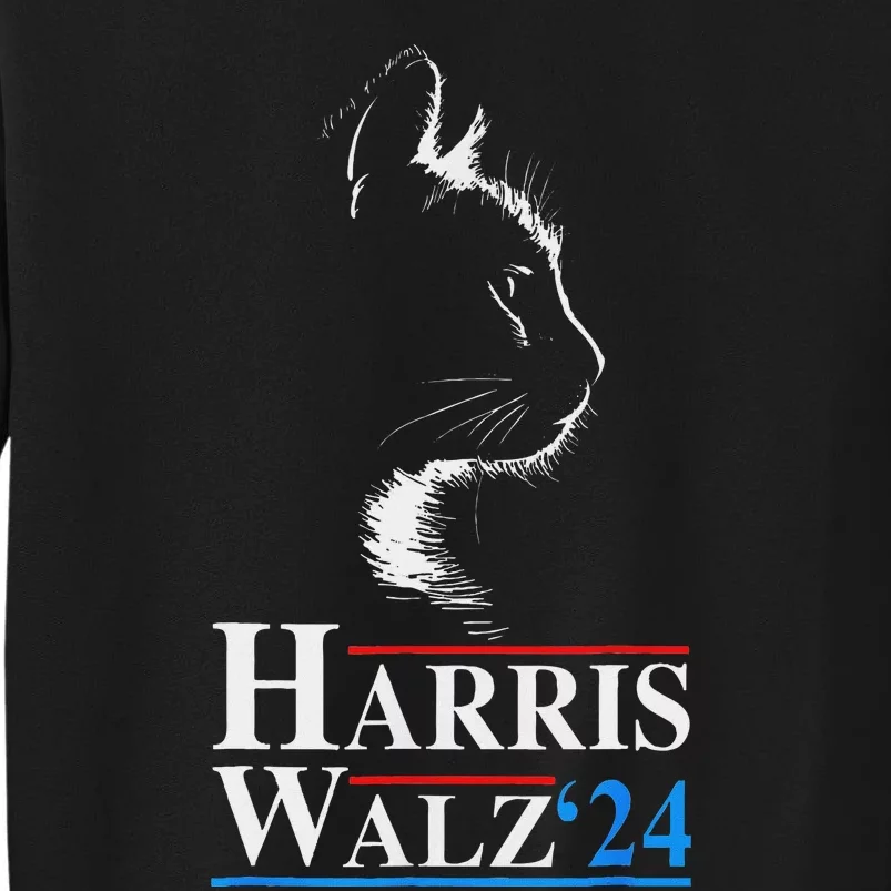 Kamala Harris Walz 2024 Cat Funny Vp Vice President Election Sweatshirt