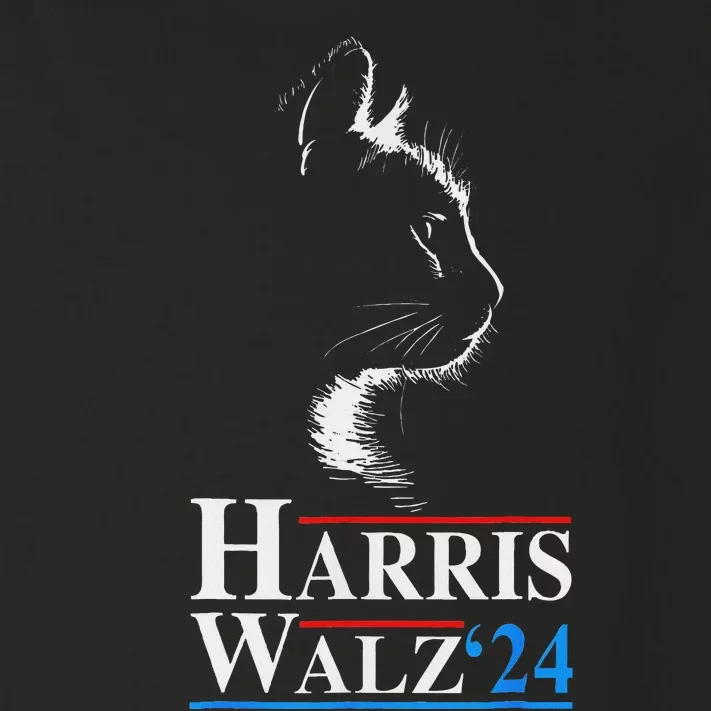 Kamala Harris Walz 2024 Cat Funny Vp Vice President Election Toddler Long Sleeve Shirt