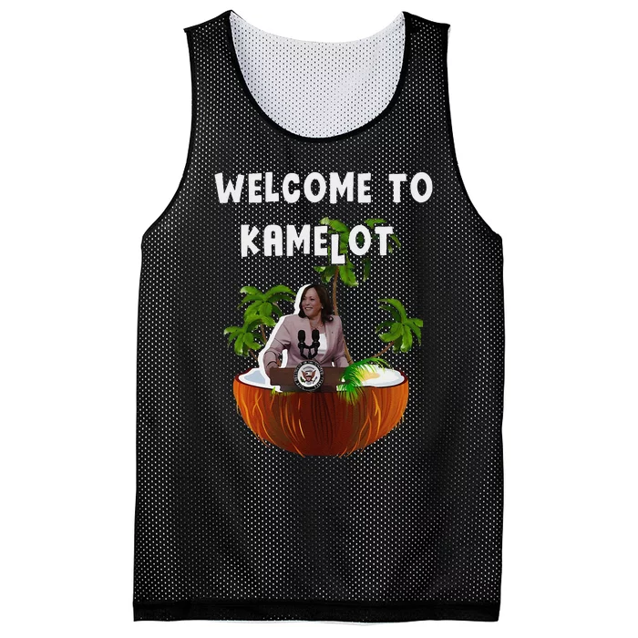 Kamala Harris Welcome To Kamelot Presidential Election 2024 Mesh Reversible Basketball Jersey Tank