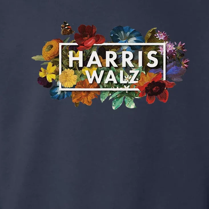 Kamala Harris Walz 2024 Floral Flowers Box Harris Waltz 2024 Toddler Hoodie