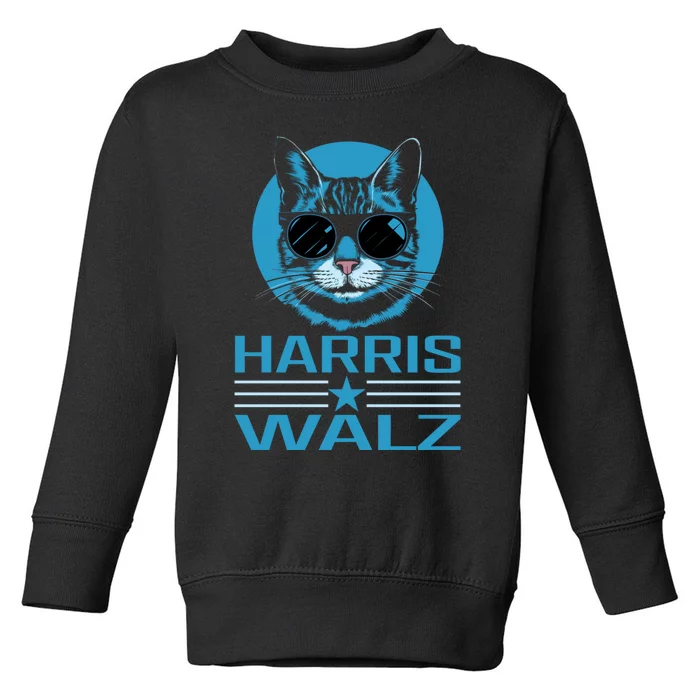 Kamala Harris Walz Harris Waltz 2024 Democratic Vp President Toddler Sweatshirt