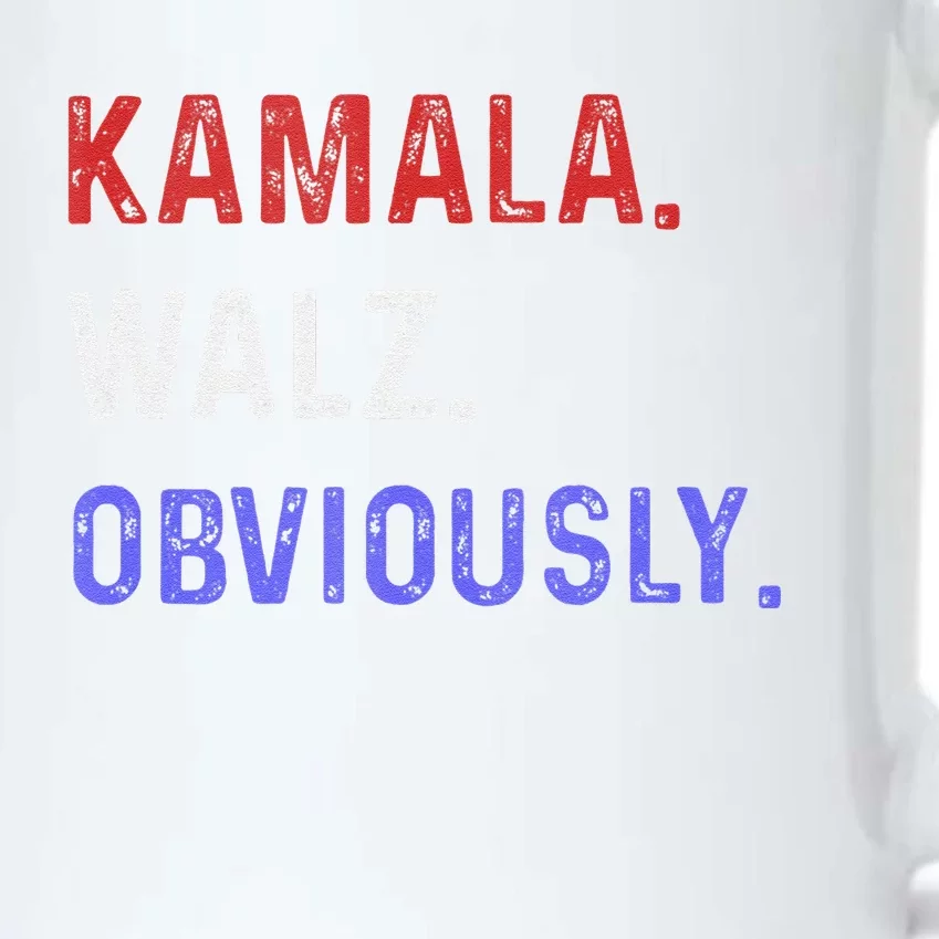 Kamala Harris Walz Obviously 2024 Black Color Changing Mug