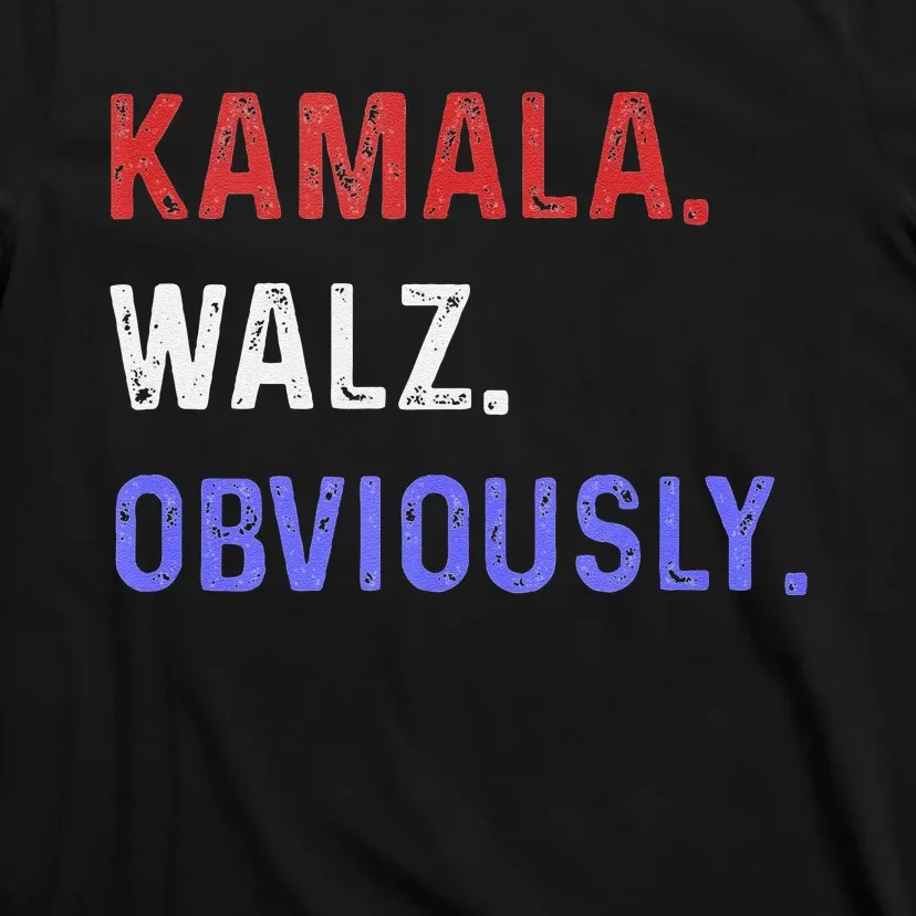 Kamala Harris Walz Obviously 2024 T-Shirt