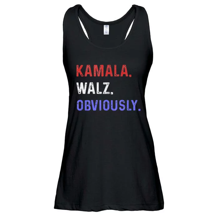 Kamala Harris Walz Obviously 2024 Ladies Essential Flowy Tank