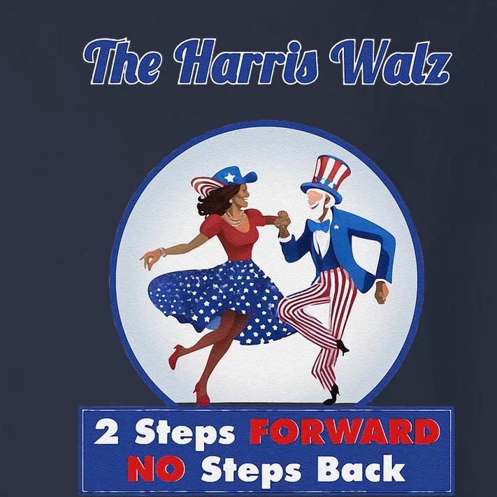 Kamala Harris Walz 2024 Waltz Dance 2 Steps Forward Not Back Toddler Long Sleeve Shirt