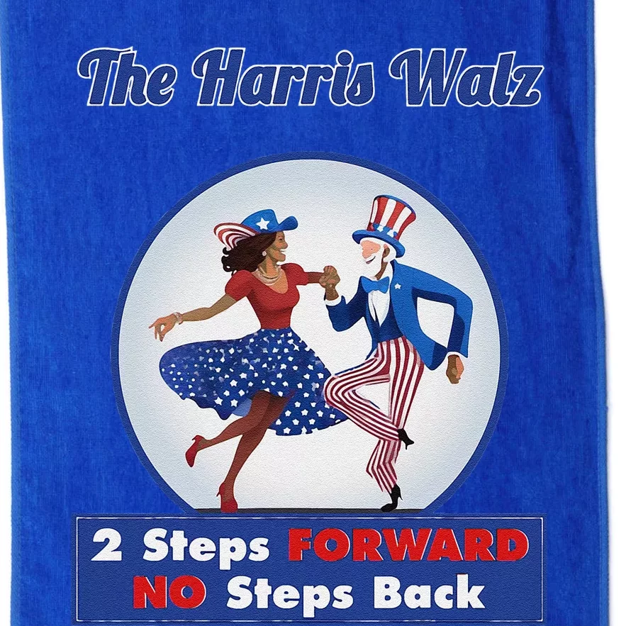 Kamala Harris Walz 2024 Waltz Dance 2 Steps Forward Not Back Platinum Collection Golf Towel