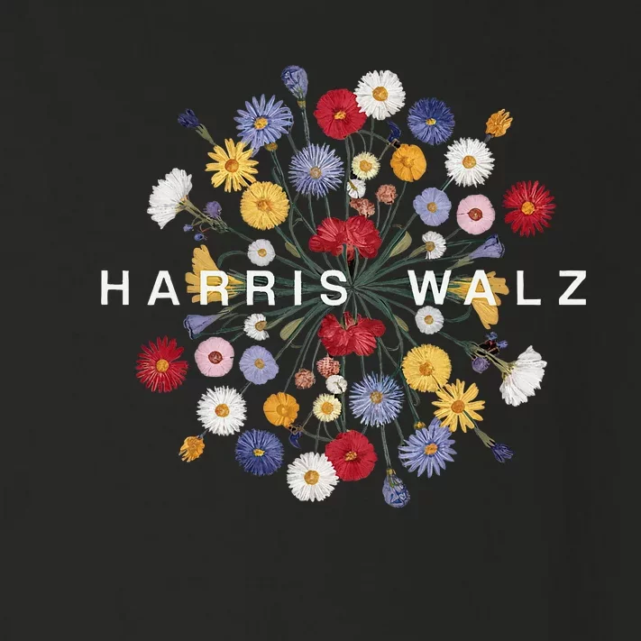 Kamala Harris Waltz Harris Walz Flower Mandala Central Bloom Toddler Long Sleeve Shirt