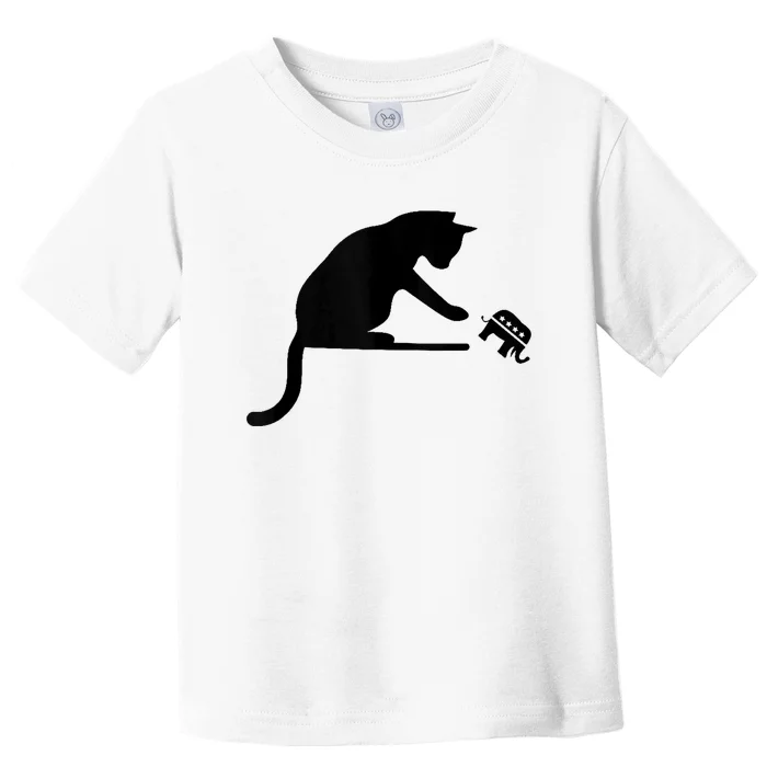 Kamala Harris Walz 2024 Harris Waltz Vp President Cat Ladies Toddler T-Shirt